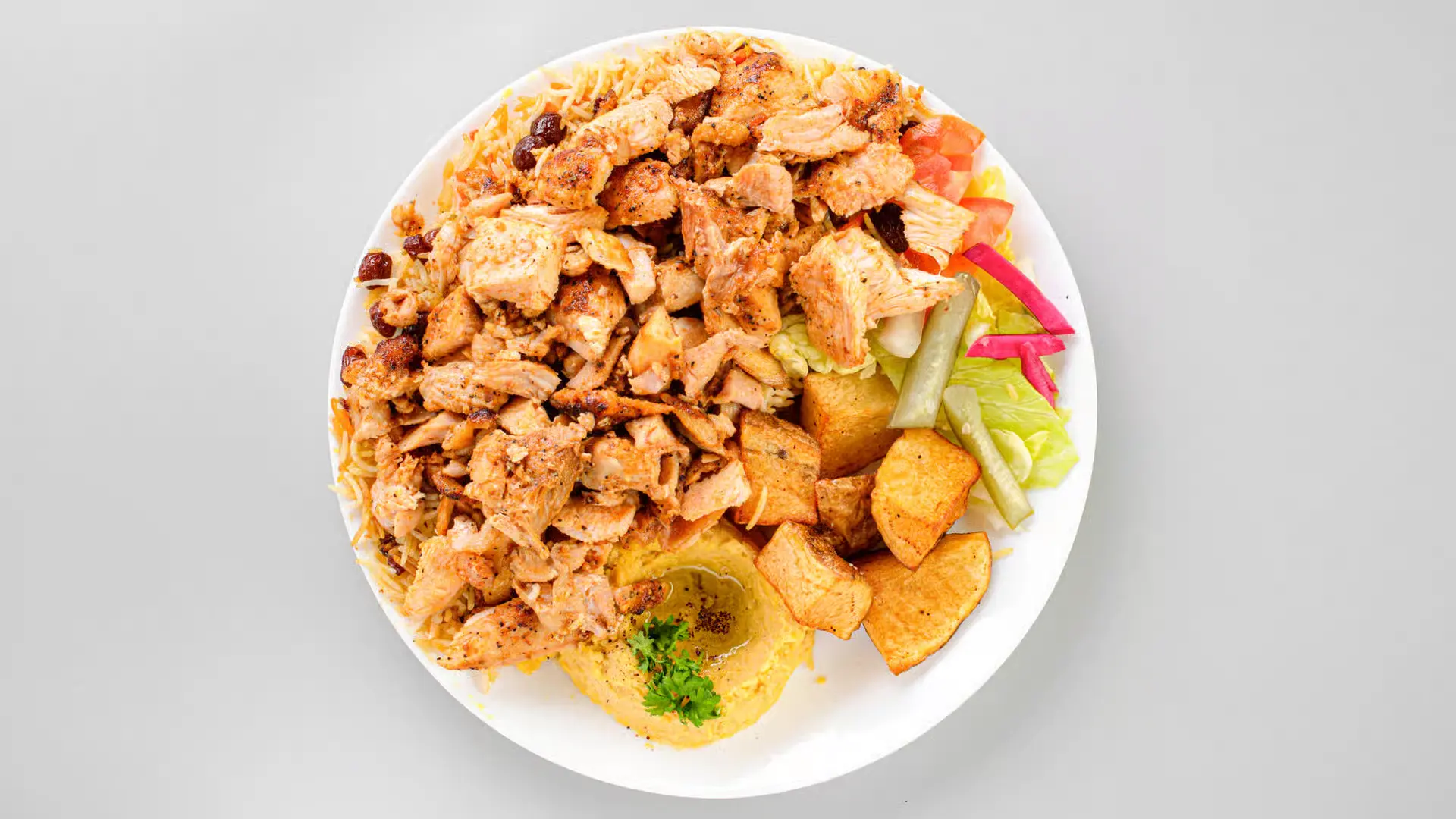 Chicken Shawarma Platter at Kabob City Calgary, AB