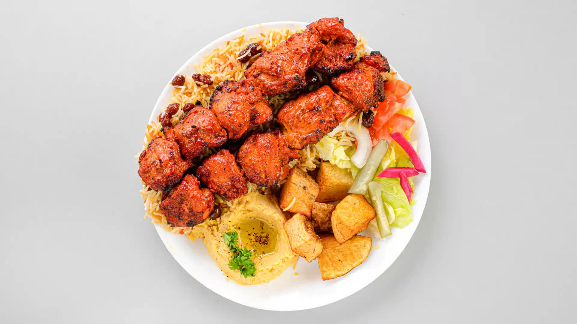 Chicken Tandoori Platter at Kabob City Calgary, AB